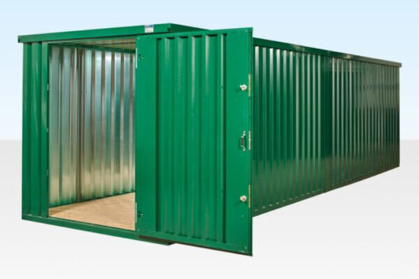 6M X 2.1M End Linked Flat Packed Container Bundle Powder Coated